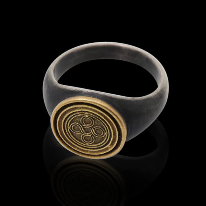 Minimalist Infinite Symbol 925 Sterling Silver Ring 04 | RoyalLuster.com