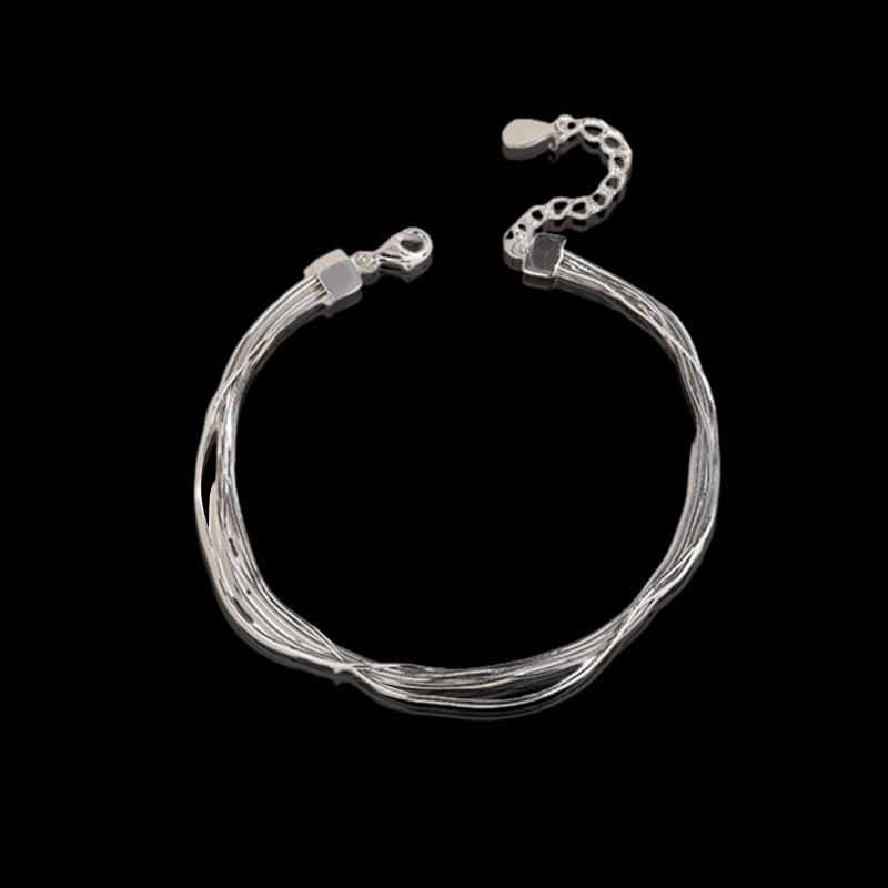 Minimalist Lines 925 Sterling Silver Bracelet 02 | RoyalLuster.com