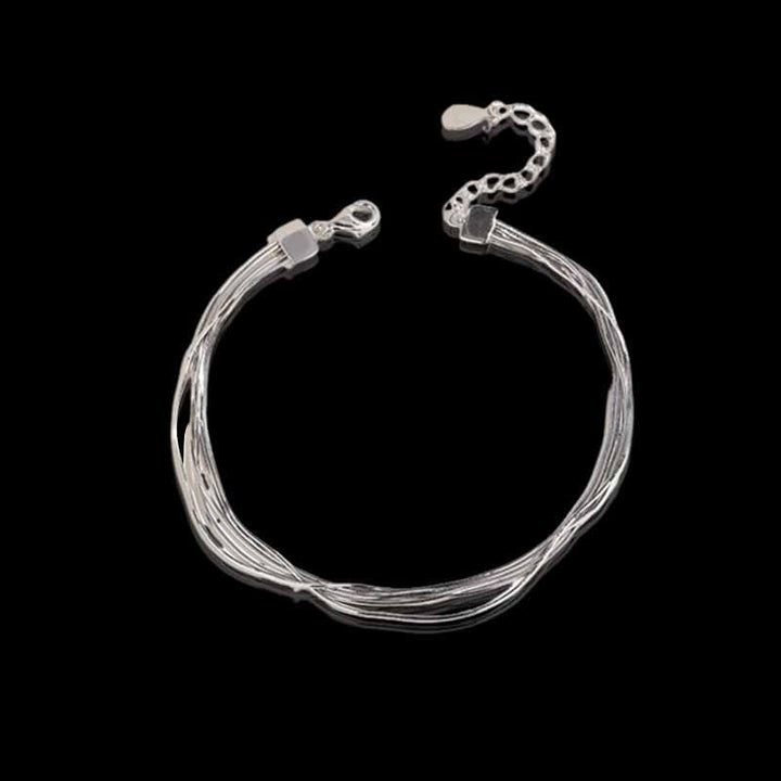 Minimalist Lines 925 Sterling Silver Bracelet 02 | RoyalLuster.com