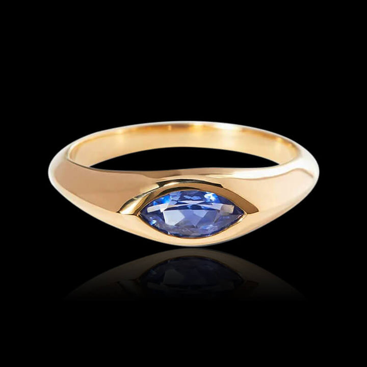 Minimalist Marquise 925 Sterling Silver Engagement Ring 03 | RoyalLuster.com