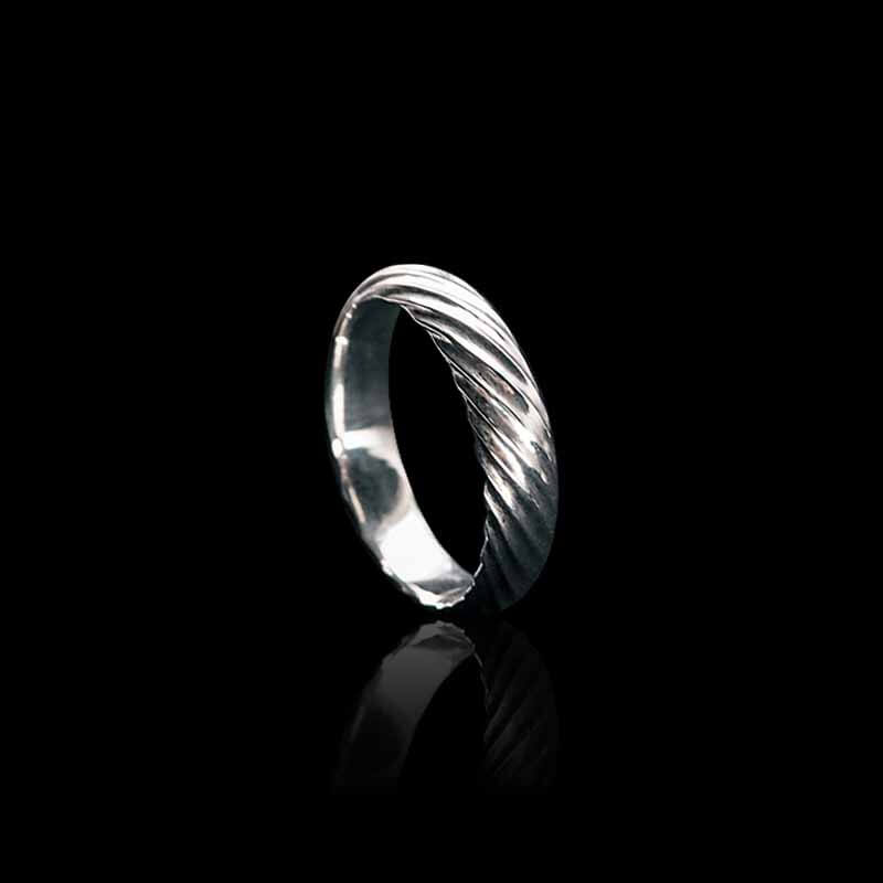 Minimalist Spiral 925 Sterling Silver Ring 03 | RoyalLuster.com