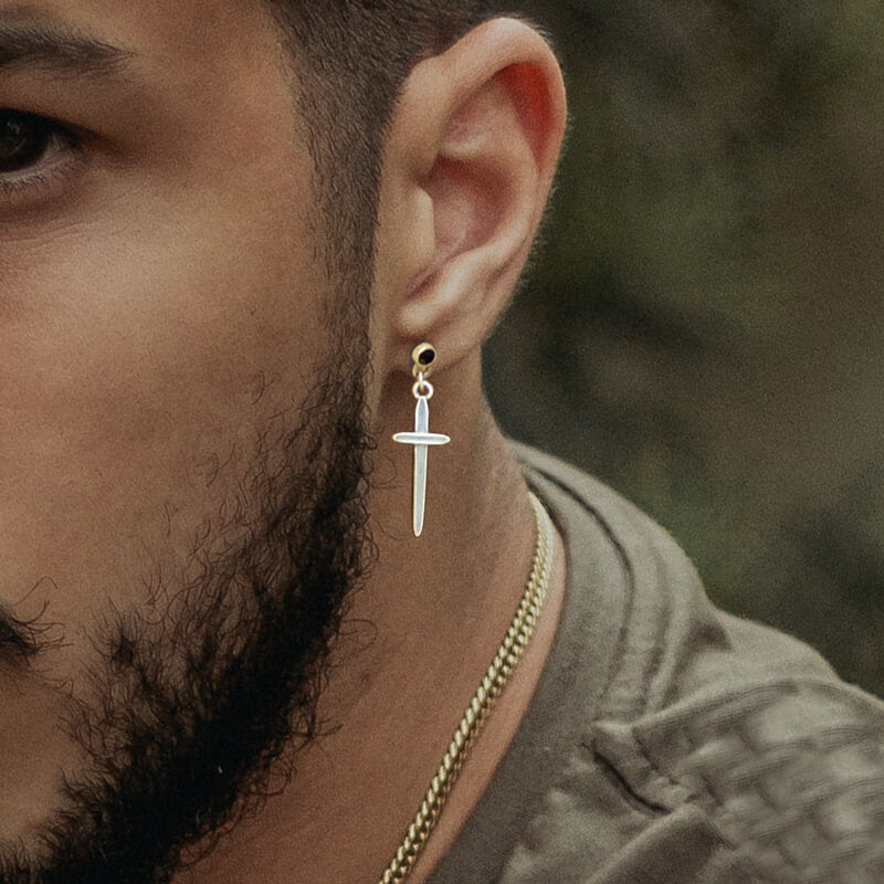 Minimalist Cross 925 Sterling Silver Stud Earrings