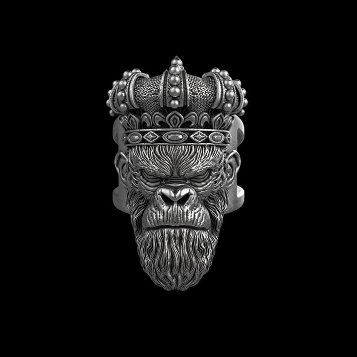 Monkey King 925 Sterling Silver Ring