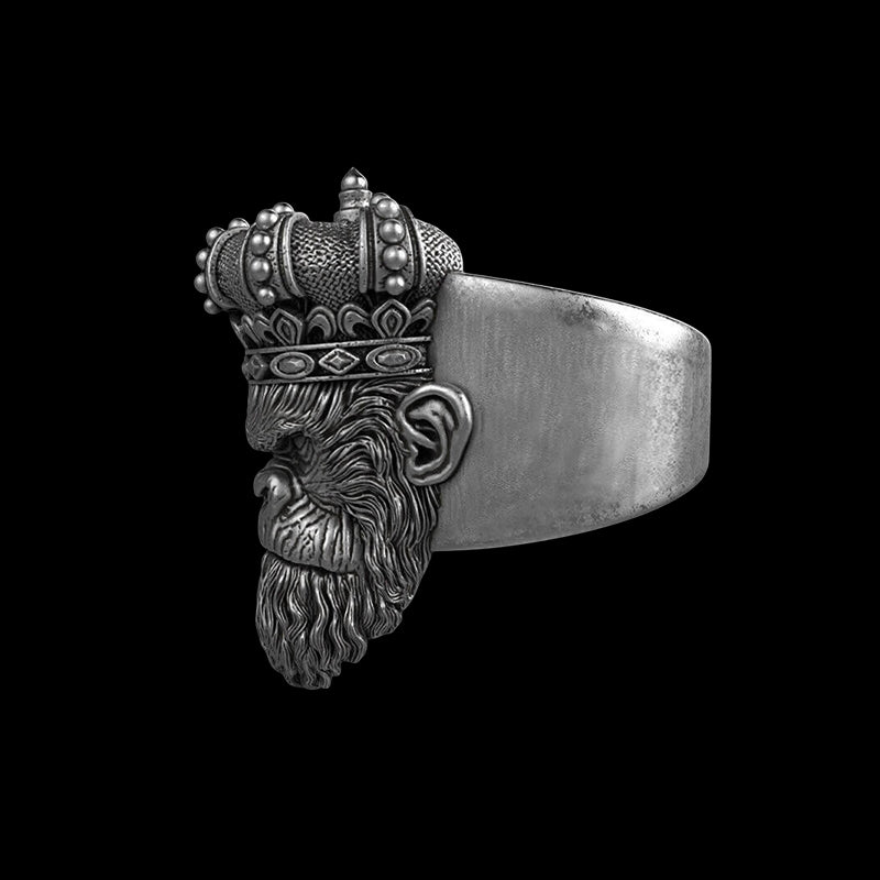 Monkey King 925 Sterling Silver Ring