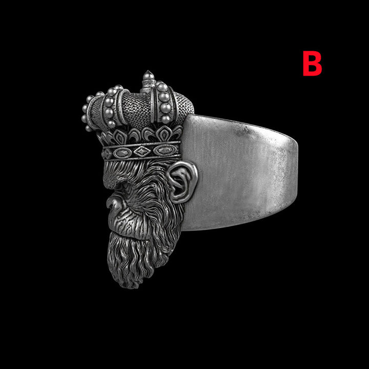 Monkey King 925 Sterling Silver Ring
