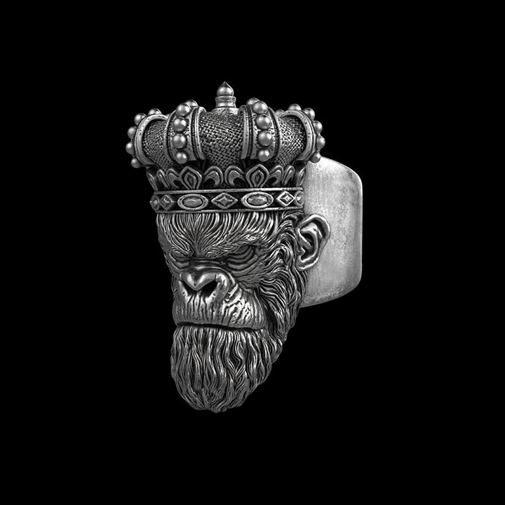 Monkey King 925 Sterling Silver Ring