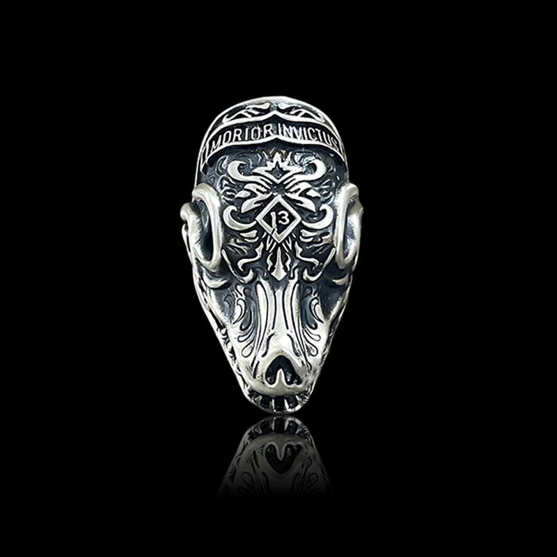 Morior Invictus 925 Sterling Silver Ring