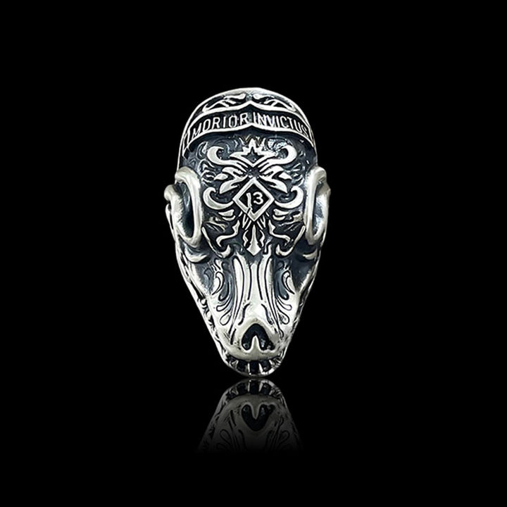 Morior Invictus 925 Sterling Silver Ring