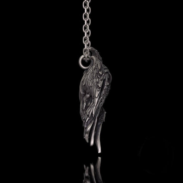 Mystical Witch Angel Sterling Silver Pendant | RoyalLuster.com