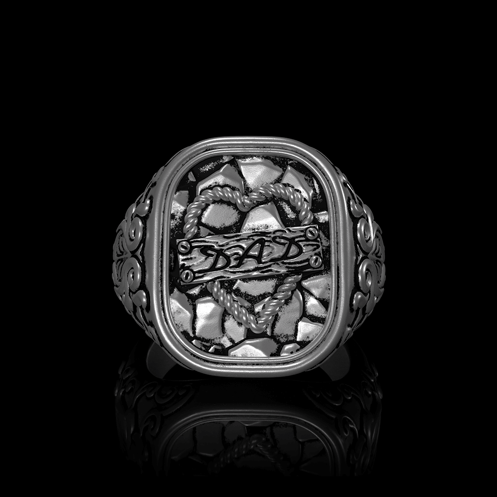 Nameplate 925 Sterling Silver Ring