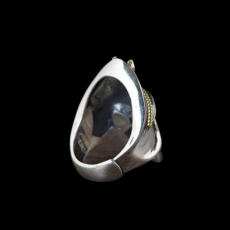 Naval Skull 925 Sterling Silver Ring