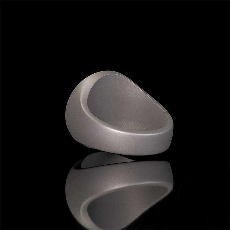 Night Owl Skull Sterling Silver Ring