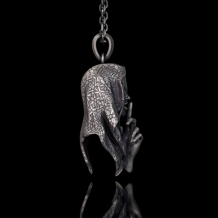 No Speak Sterling Silver Witch Pendant
