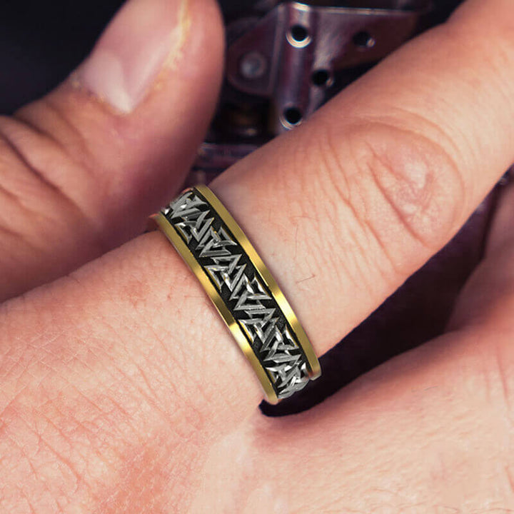 Nordic Valknut 925 Sterling Silver Viking Ring