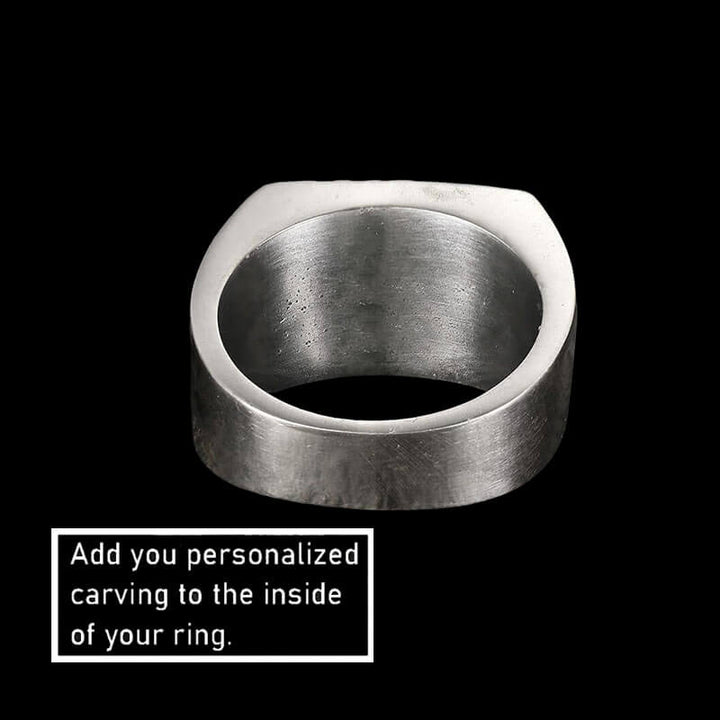 Norse Helm of Awe "Aegishjalmr" 925 Sterling Silver Viking Ring