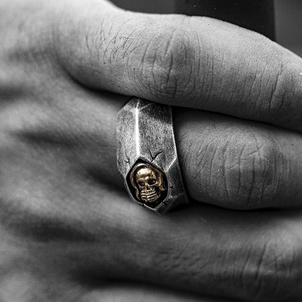 Not To Say 925 Sterling Silver Skull Ring