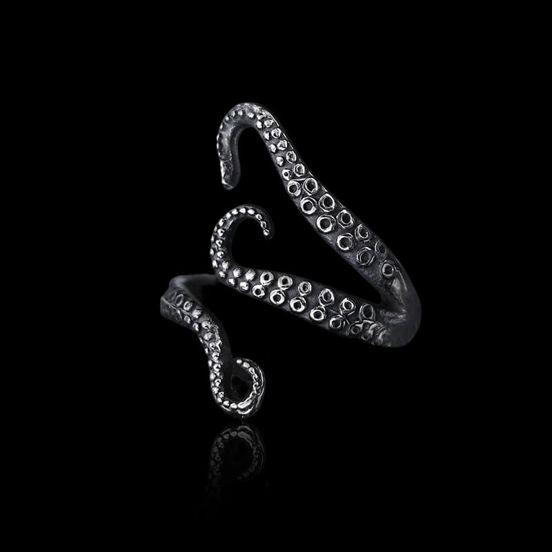 Octopus Arms 925 Sterling Silver Animal Ring