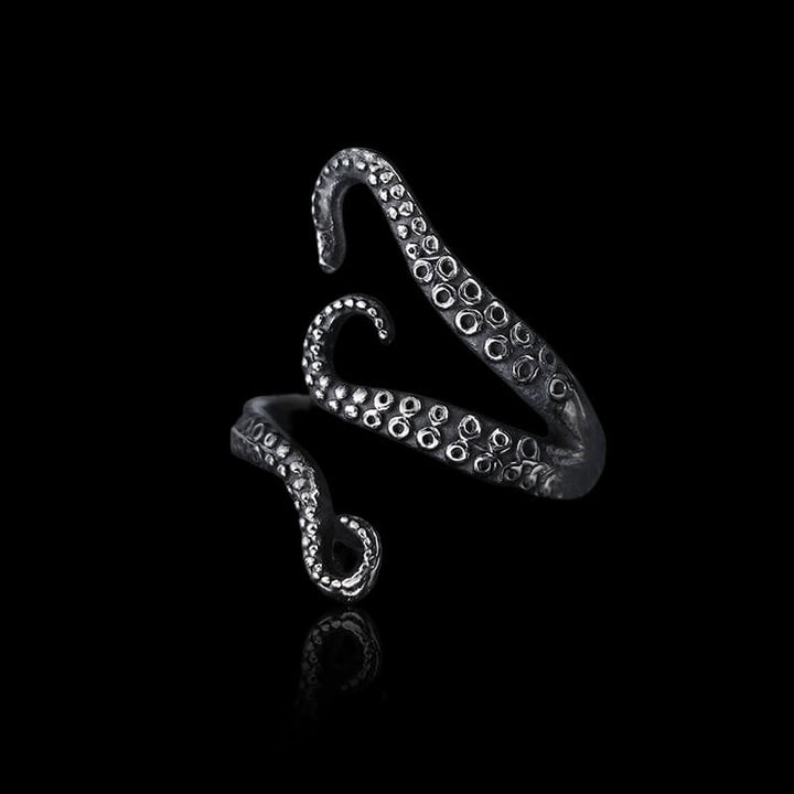 Octopus Arms 925 Sterling Silver Animal Ring