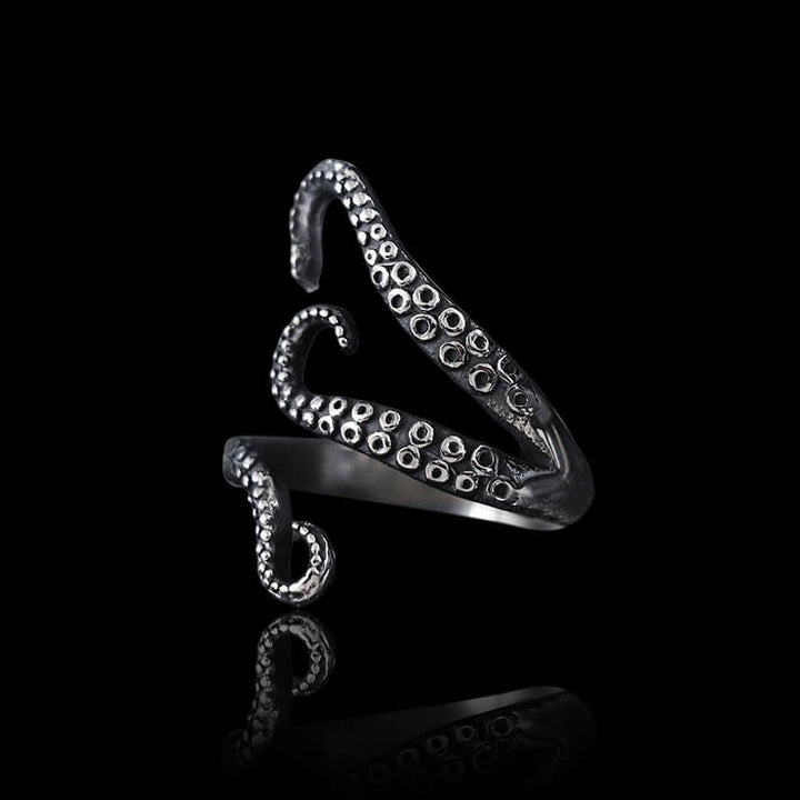 Octopus Arms 925 Sterling Silver Animal Ring