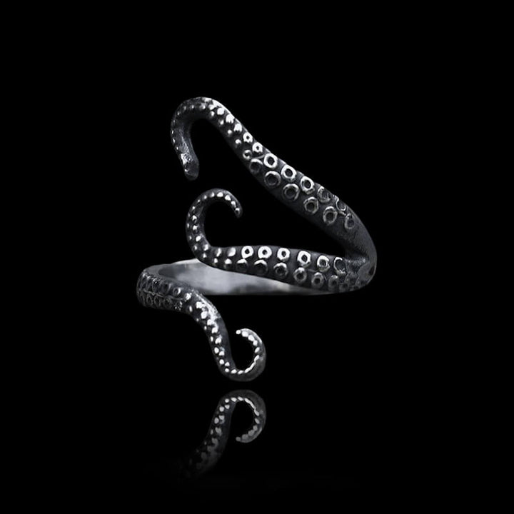 Octopus Arms 925 Sterling Silver Animal Ring