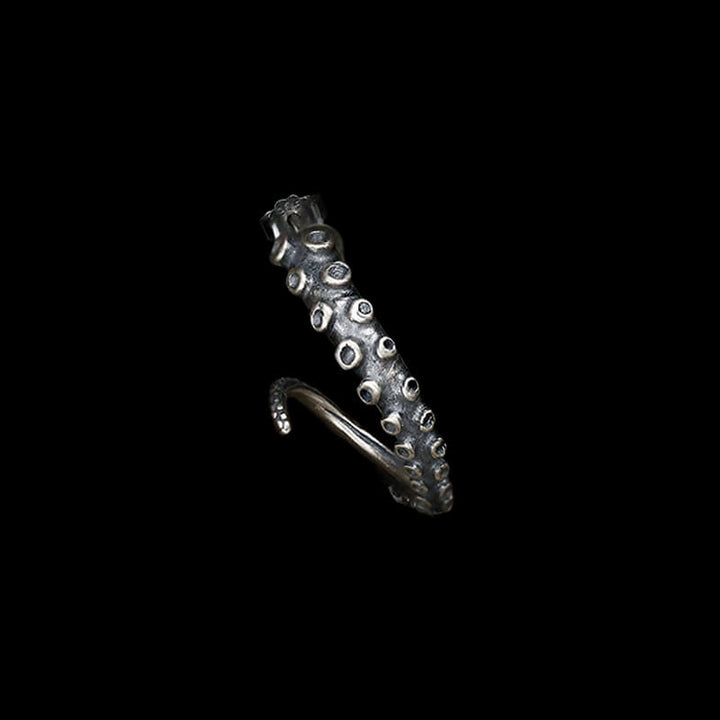 Octopus Arms 925 Sterling Silver Stud Earrings