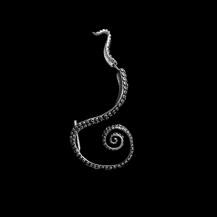 Octopus Tentacles 925 Sterling Silver Ear Cuff