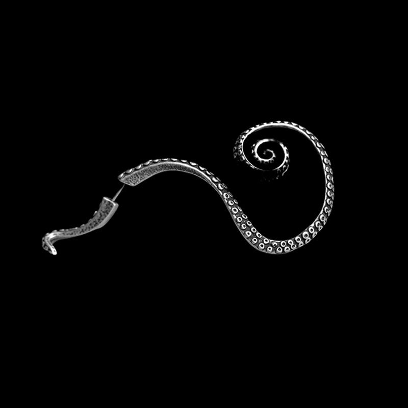Octopus Tentacles 925 Sterling Silver Ear Cuff