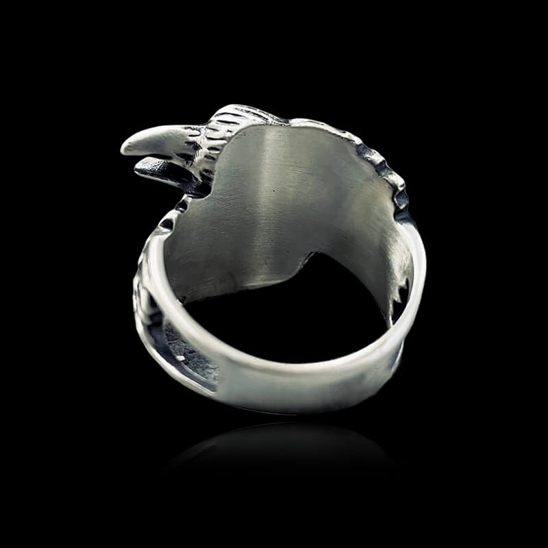Odin Ravens Huginn and Munin 925 Sterling Silver Viking Ring