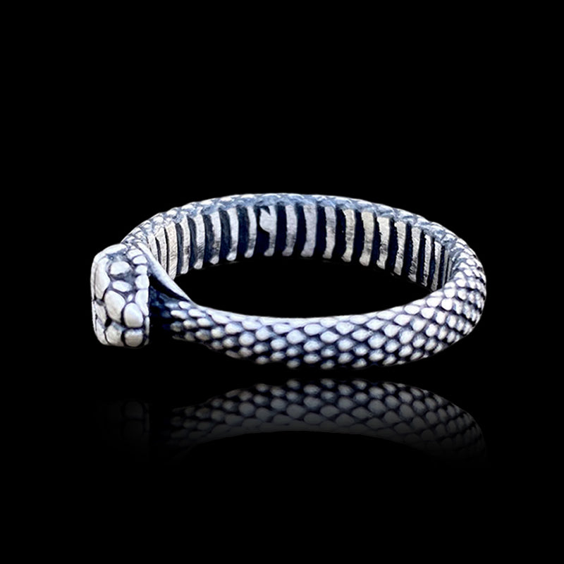 Ouroboros Snake 925 Sterling Silver Ring
