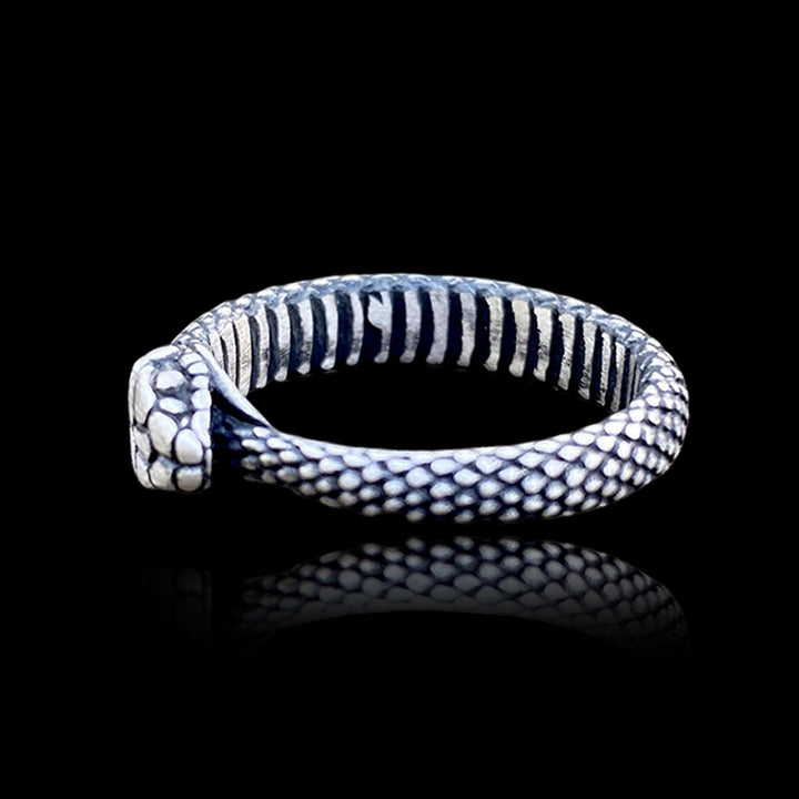Ouroboros Snake 925 Sterling Silver Ring