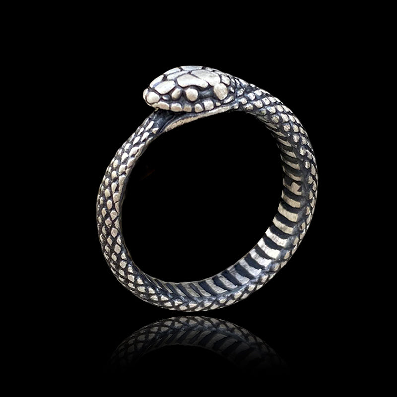 Ouroboros Snake 925 Sterling Silver Ring