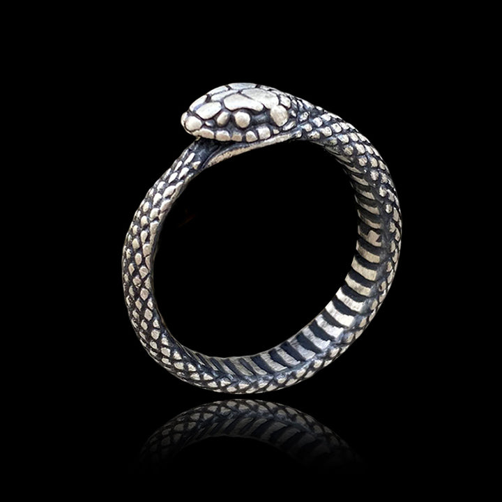 Ouroboros Snake 925 Sterling Silver Ring