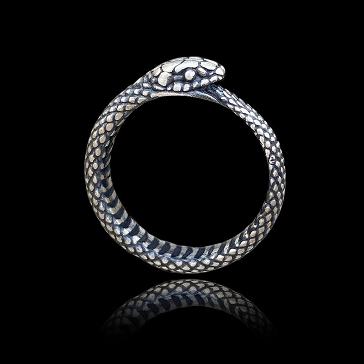 Ouroboros Snake 925 Sterling Silver Ring