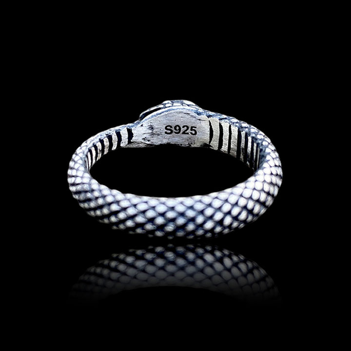 Ouroboros Snake 925 Sterling Silver Ring