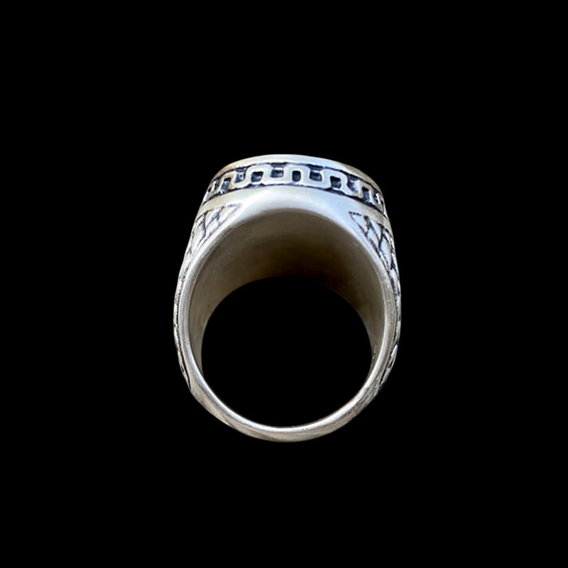 Oval Cross 925 Sterling Silver Ring