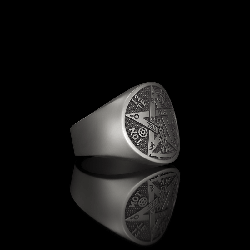 Pentagram Seal Of Solomon 925 Sterling Silver Ring