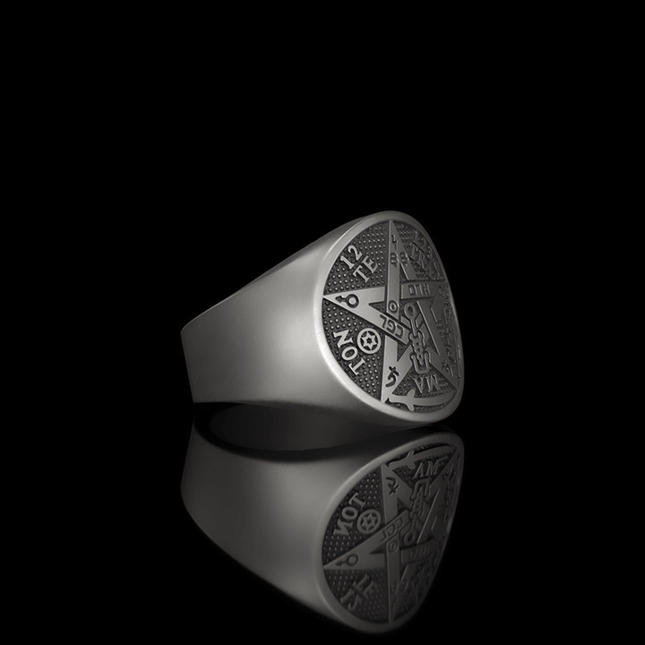 Pentagram Seal Of Solomon 925 Sterling Silver Ring