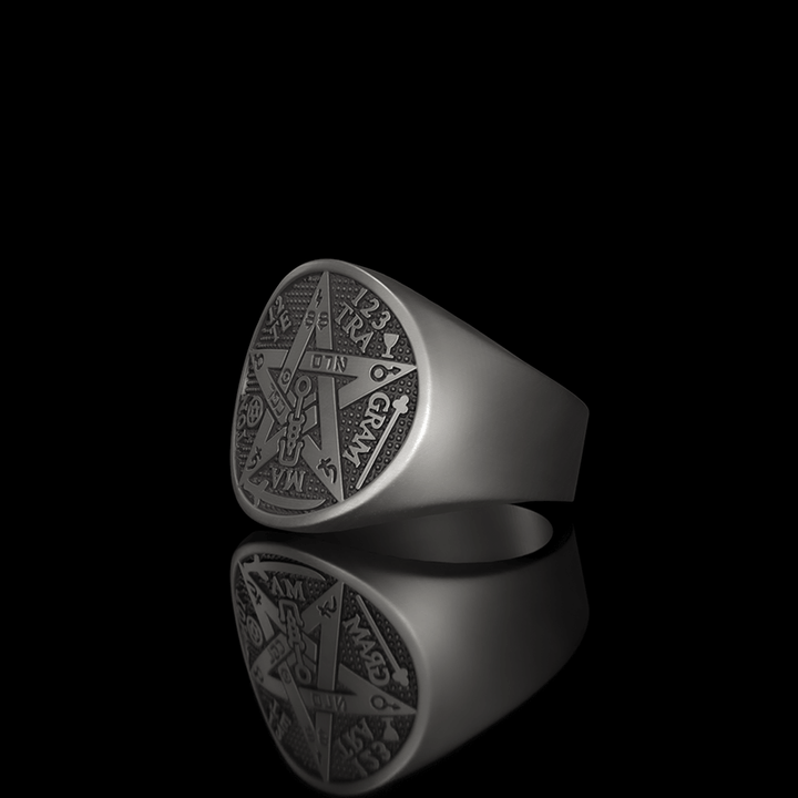 Pentagram Seal Of Solomon 925 Sterling Silver Ring
