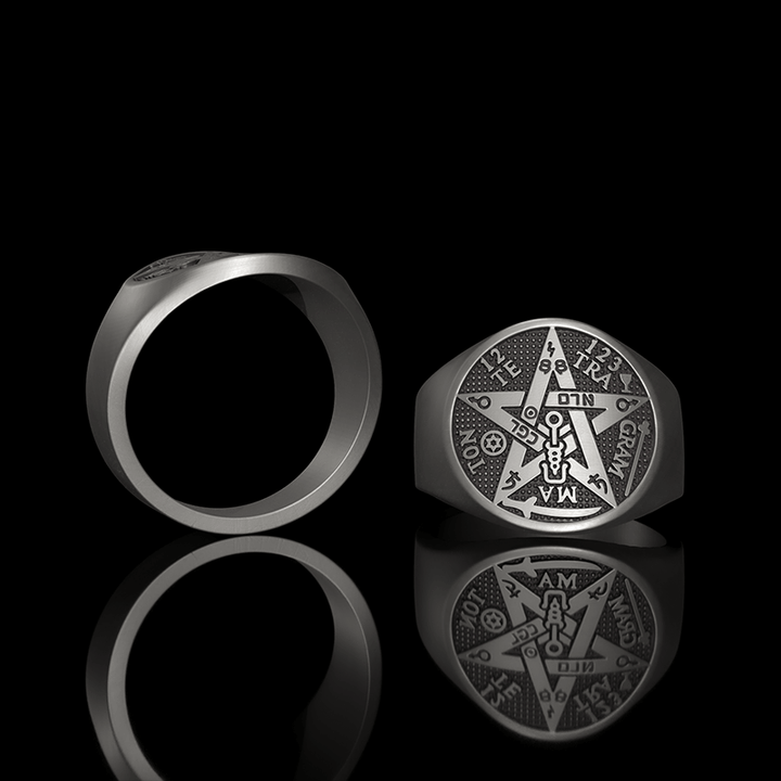 Pentagram Seal Of Solomon 925 Sterling Silver Ring