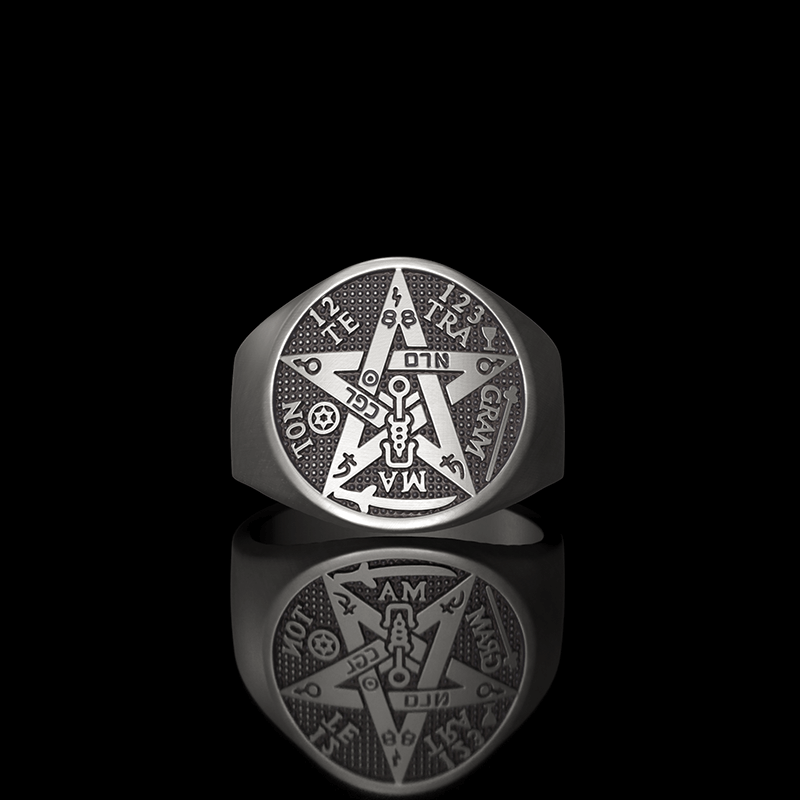 Pentagram Seal Of Solomon 925 Sterling Silver Ring