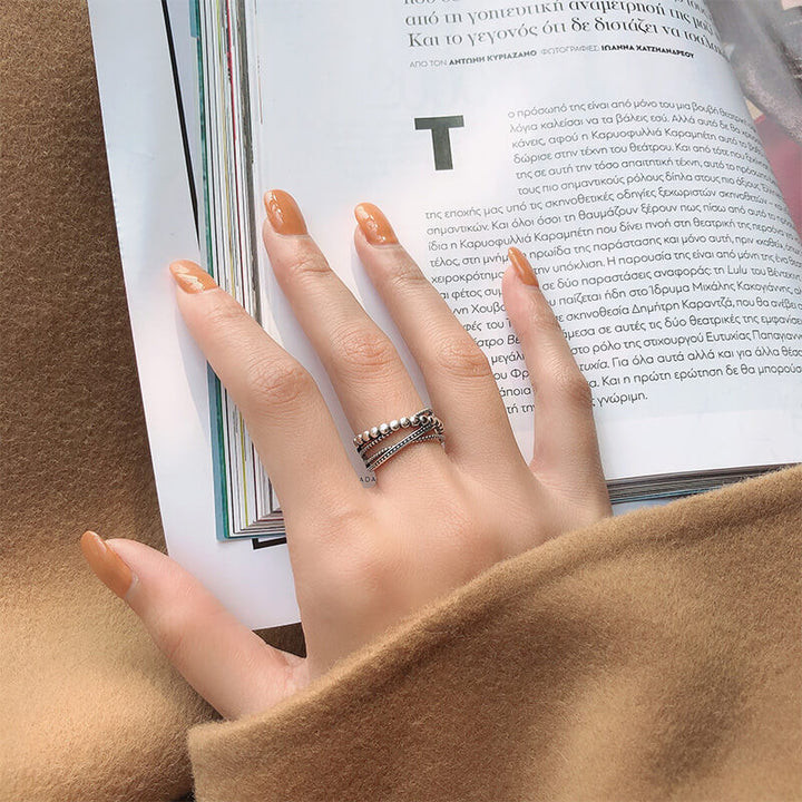 Personalized Multi-Layer Wrap 925 Sterling Silver Ring 04 | RoyalLuster.com