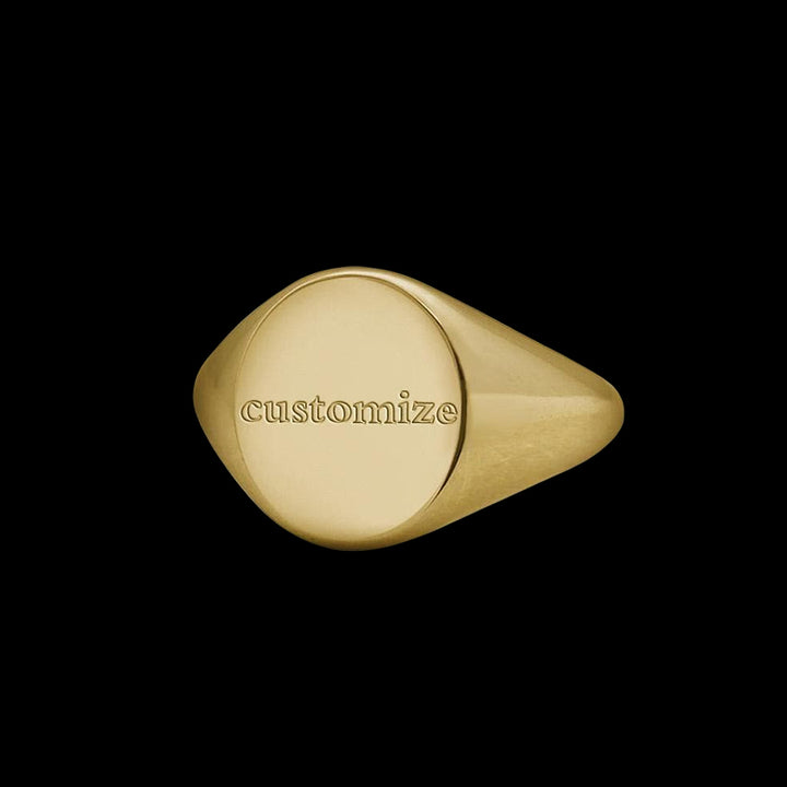 Personalized Polished 925 Sterling Silver Round Ring