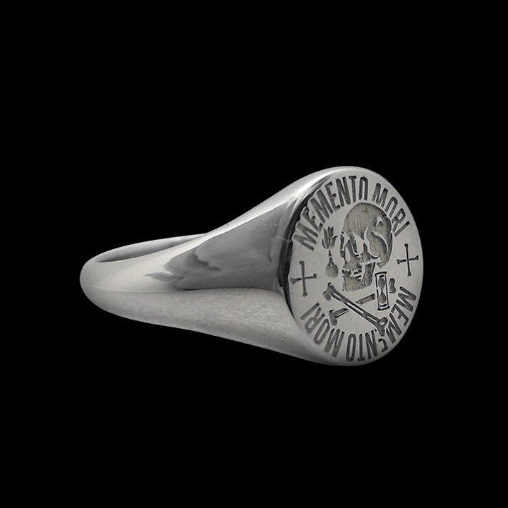 Personalized Polished 925 Sterling Silver Round Ring