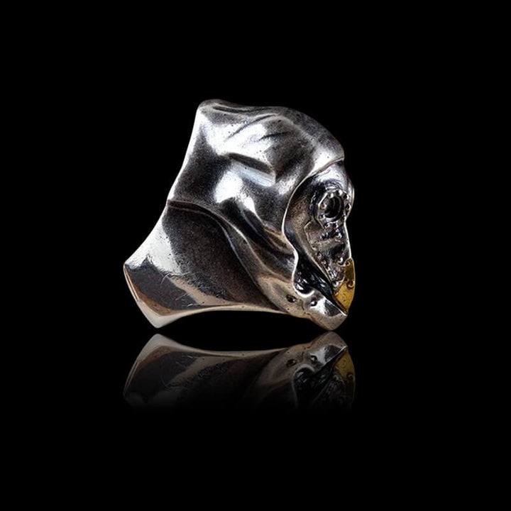 Plague Doctor 925 Sterling Silver Skull Ring