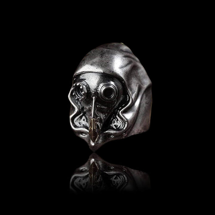 Plague Doctor 925 Sterling Silver Skull Ring