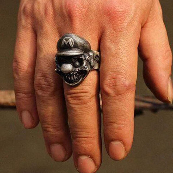 Plumbers 925 Sterling Silver Skull Ring