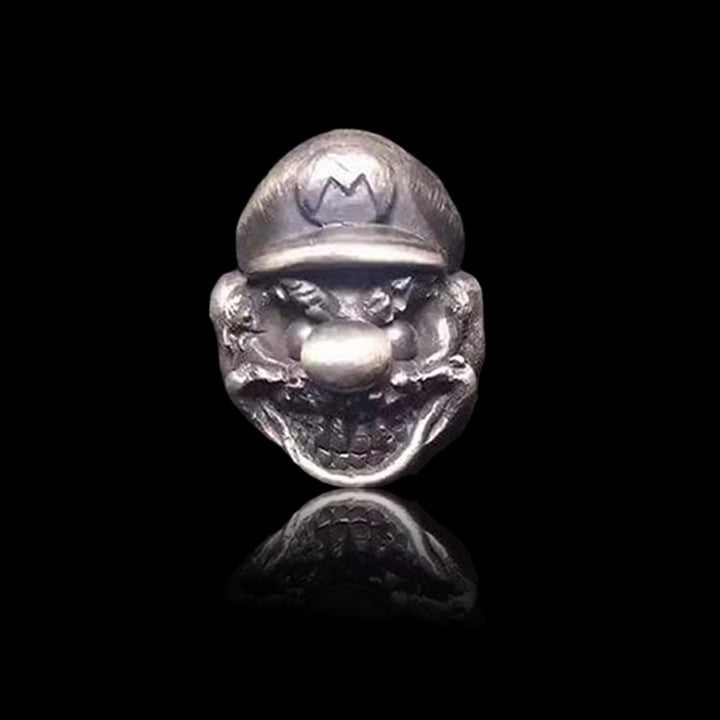 Plumbers 925 Sterling Silver Skull Ring