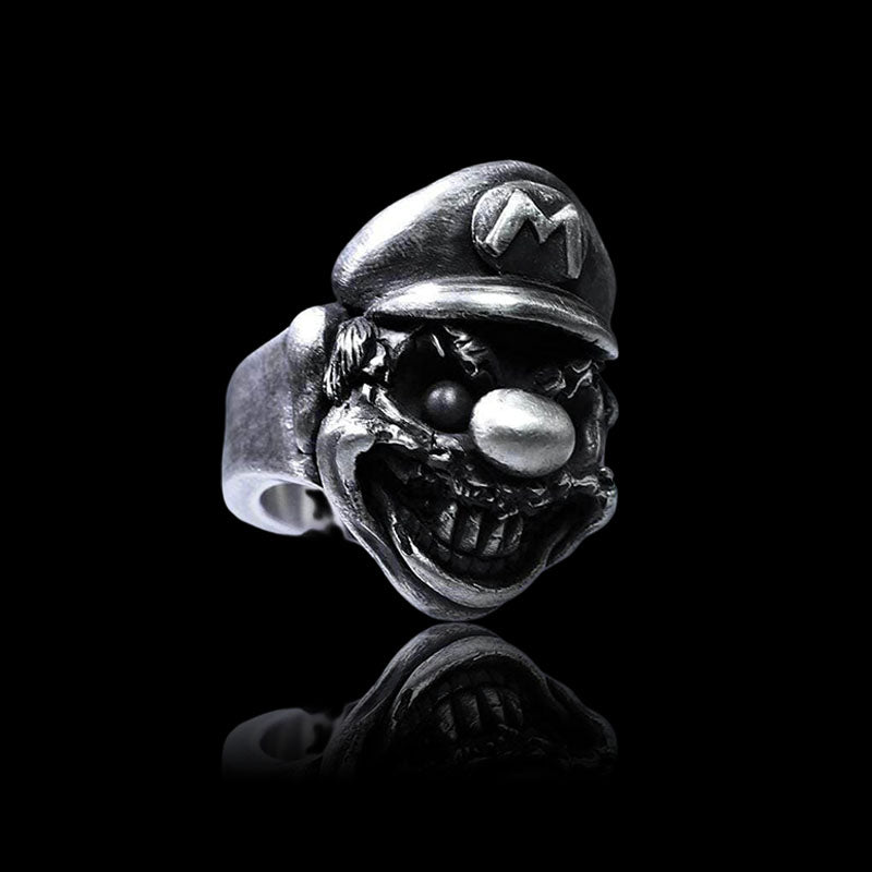 Plumbers 925 Sterling Silver Skull Ring