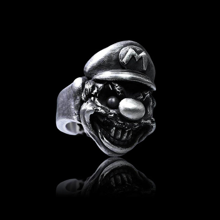Plumbers 925 Sterling Silver Skull Ring