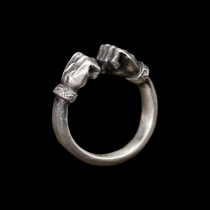 Power Fist 925 Sterling Silver Ring